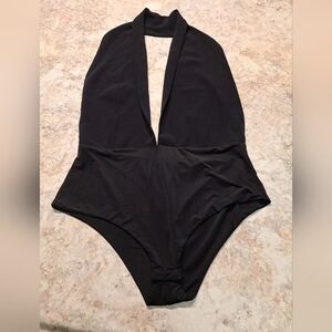 Caribbean Queen Bodysuit Black Sz L Excellent Condition